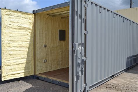 hot hot does it get in steel connex box|insulated conex containers.